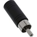 InLine Audio Adapter, Cinch Stecker auf 3,5mm Klinke...