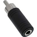 InLine Audio Adapter, Cinch Stecker auf 3,5mm Klinke...