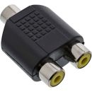 InLine Audio Adapter, 3,5mm Klinke Buchse Mono an 2x...