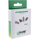 InLine® Lüfterschrauben, 5,0x10,0mm, silbern...