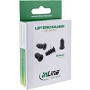 InLine® Lüfterschrauben, 5,0x10,0mm, schwarz...