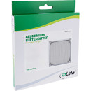 InLine® Lüftergitter, Aluminium Filter, 120x120mm