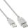 InLine USB 2.0 Verlängerung, Stecker / Buchse, Typ A, beige/grau, 1,8m