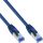 InLine® Patchkabel, S/FTP (PiMf), Cat.6A, halogenfrei, blau, 10m