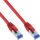 InLine® Patchkabel, S/FTP (PiMf), Cat.6A, halogenfrei, rot, 10m