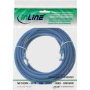 InLine Patchkabel, S/FTP (PiMf), Cat.6A, 500MHz, halogenfrei, Kupfer, blau, 5m