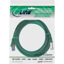 InLine Patchkabel, S/FTP (PiMf), Cat.6A, 500MHz, halogenfrei, Kupfer, grün, 2m