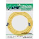 InLine Patchkabel, S/FTP (PiMf), Cat.6A, 500MHz, halogenfrei, Kupfer, gelb, 7,5m