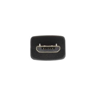 InLine Micro-USB 2.0 Kabel, USB-A Stecker an Micro-B Stecker, schwarz, 0,5m