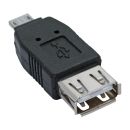 InLine Micro-USB Adapter, Micro-A Stecker an USB A Buchse