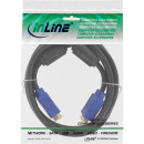 InLine S-VGA Kabel Premium, 15pol HD Stecker / Stecker, schwarz, 0,5m