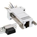 InLine Adapter, 9pol Sub D Buchse an RJ45 Buchse,...