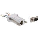 InLine Adapter, 9pol Sub D Stecker an RJ45 Buchse,...