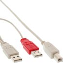 InLine USB 2.0 Y-Anschlußkabel, 2x Stecker A an...