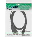 InLine® USB Mini-Y-Kabel, 2x Stecker A an Mini-B Stecker (5pol.), 1,0m