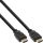 InLine HDMI Kabel, HDMI-High Speed, Stecker / Stecker, verg. Kontakte, schwarz, 2m