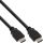 InLine HDMI Kabel, HDMI-High Speed, Stecker / Stecker, verg. Kontakte, schwarz, 5m