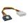 InLine® SATA Stromadap.-Kab., 1x 13,34cm (5,25") BU/15pol SATA ST, Lasche, 0,15m