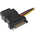 InLine SATA Stromadapterkabel, SATA Buchse an 3x 13,34cm...