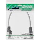 InLine Patchkabel, SF/UTP, Cat.5e, transparent, 0,25m