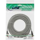 InLine® Patchkabel, S/FTP (PiMf), Cat.6, 250MHz, PVC, Kupfer, transparent, 20m