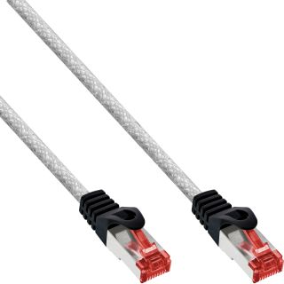 InLine® Patchkabel, S/FTP (PiMf), Cat.6, 250MHz, PVC, Kupfer, transparent, 2m