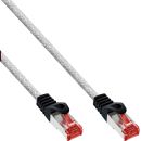 InLine® Patchkabel, S/FTP (PiMf), Cat.6, 250MHz, PVC, Kupfer, transparent, 2m