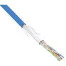 InLine Patchkabel Cat.5e, blau, SF/UTP, AWG26, PVC, 100m