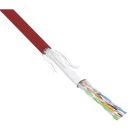 InLine Patchkabel Cat.5e, rot, SF/UTP, AWG26, PVC, 100m