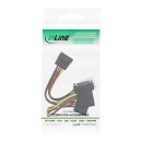 InLine® SATA Stromadapterkabel, SATA ST / BU, an 2x...