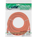 InLine Patchkabel, S/FTP (PiMf), Cat.6, 250MHz, PVC, Kupfer, orange, 25m