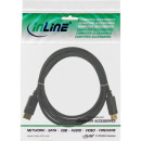 InLine® DisplayPort Kabel, schwarz, vergoldete Kontakte, 2m