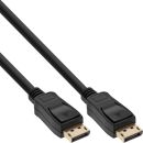 InLine® DisplayPort Kabel, schwarz, vergoldete...