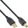 InLine USB 2.0 Kabel, A an B, schwarz, Kontakte gold, 0,3m