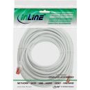 InLine® Patchkabel, S/FTP (PiMf), Cat.6, 250MHz, PVC, Kupfer, weiß, 5m