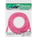 InLine® Patchkabel, SF/UTP, Cat.5e, pink, 15m