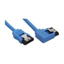 InLine® SATA 6Gb/s Anschlusskabel rund, abgew. links,...