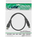 InLine® USB 3.2 Gen.1 Kabel, A an B, schwarz, 1m