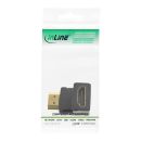 InLine® HDMI Adapter, Stecker/Buchse, gewinkelt...