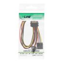 InLine® SATA Strom-Y-Kabel, SATA Buchse an 2x 13,34cm...