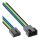 InLine® Lüfterkabel Verlängerung PWM, 4pol Molex Stecker / Buchse, 0,70m