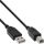 InLine USB 2.0 Kabel, A an B, schwarz, 3m