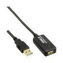 InLine USB 2.0 Aktiv-Verlängerung, mit...