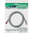 InLine® Patchkabel, S/FTP (PiMf), Cat.6, halogenfrei, Kupfer, grau, 2m