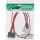 InLine Slimline SATA Kabel, Slimline SATA Stecker 13pol. (7+6) zu SATA + Strom, 0,4m