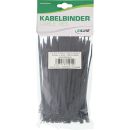 InLine Kabelbinder, Länge 160mm, Breite 4,8mm, schwarz, 100 Stück