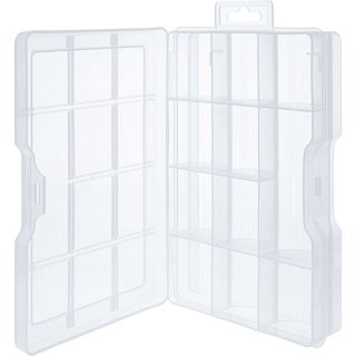 InLine® Kleinteilebox, 11 Fächer, Abmessungen: 194x130x35mm, transparent