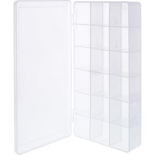 InLine® Kleinteilebox, 18 Fächer, Abmessungen: 213x114x35mm, transparent