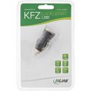 InLine USB KFZ Ladegerät Stromadapter, 12/24VDC zu 5V DC/1A, Mini