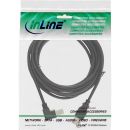 InLine® USB 2.0 Kabel, A an B unten abgewinkelt,...